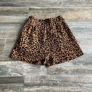 Leopard Print Women's Shorts